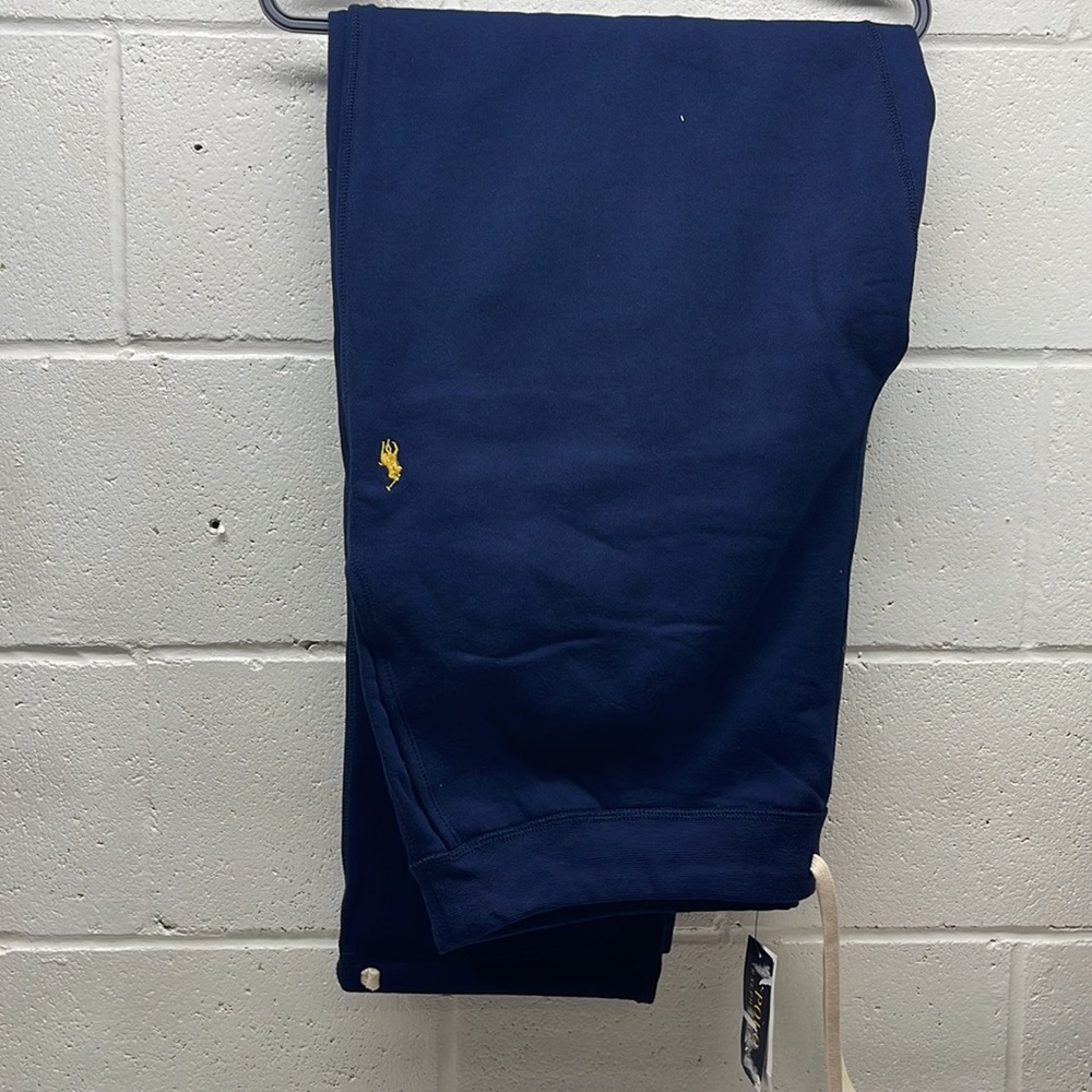 BNWT Polo Ralph Lauren Men’s French Rib Athletic Drawstring Pants Navy Blue 2XLT